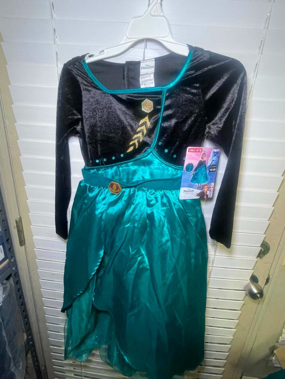 Brand New Girls' Frozen Queen Anna Dress, Medium 7/8.